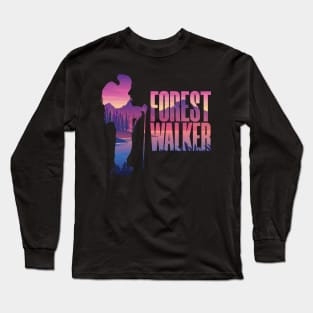 Sunset Silhouette for Forest Walkers Long Sleeve T-Shirt